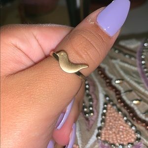gold bird ring